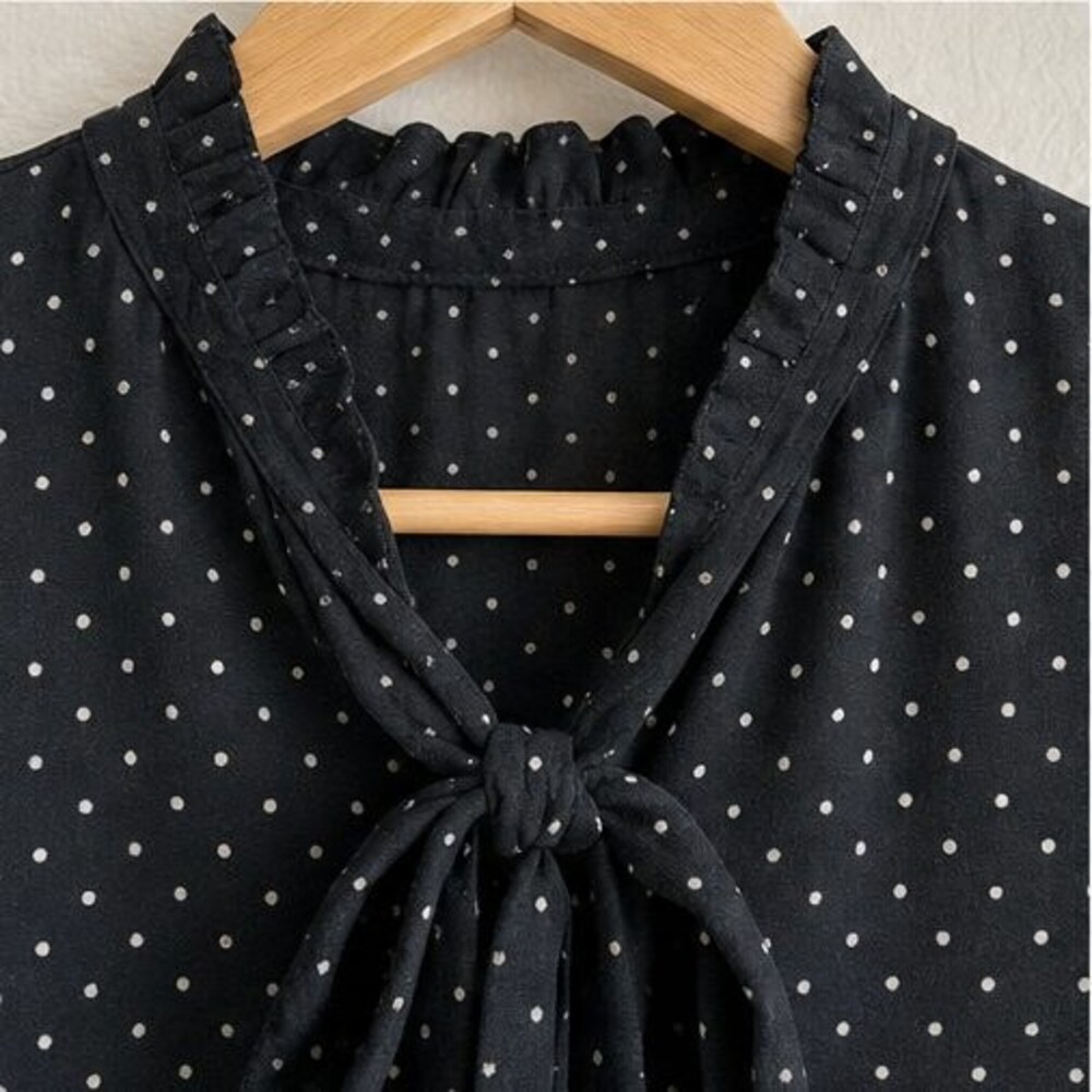 Ivory Button Blouse - Picture 4 of 6
